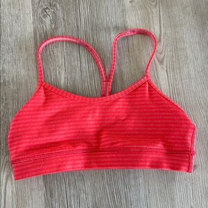 Lululemon Striped power y bra yoga running size 4